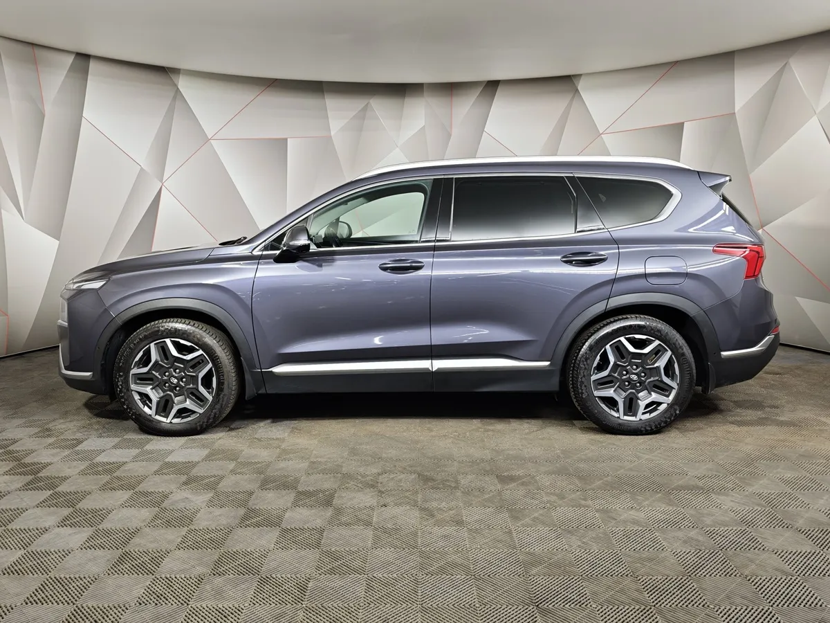 Hyundai Santa Fe 2.2 CRDi AWD 8AT (200 л.с.) High-Tech Синий в АВИЛОН. Слайд №5