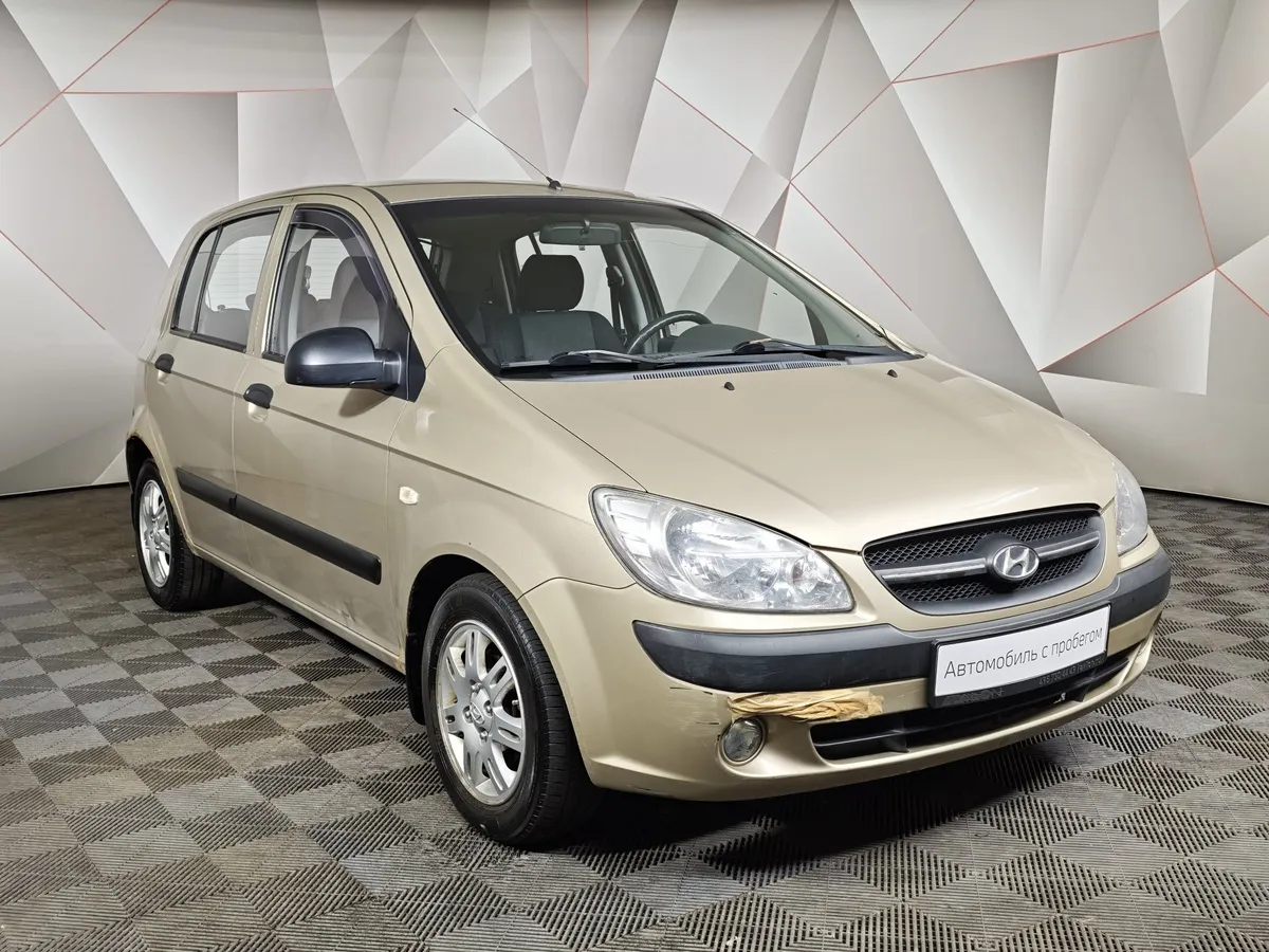 Hyundai Getz 1.6 AT (105 л.с.) Бежевый в АВИЛОН. Слайд №3