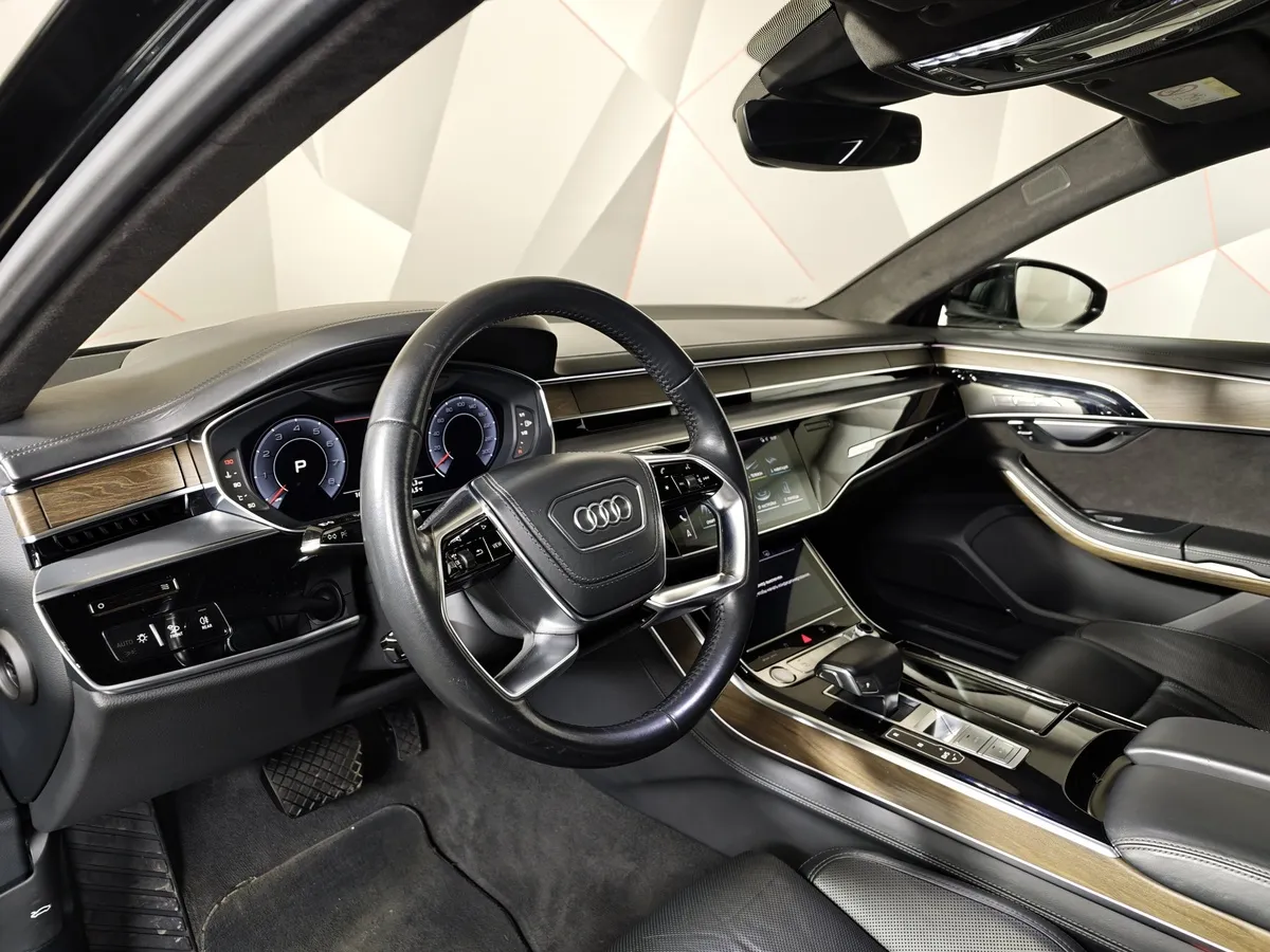 Audi A8 3.0 TFSI L tiptronic quattro (340 л.с.) Черный в АВИЛОН. Слайд №19