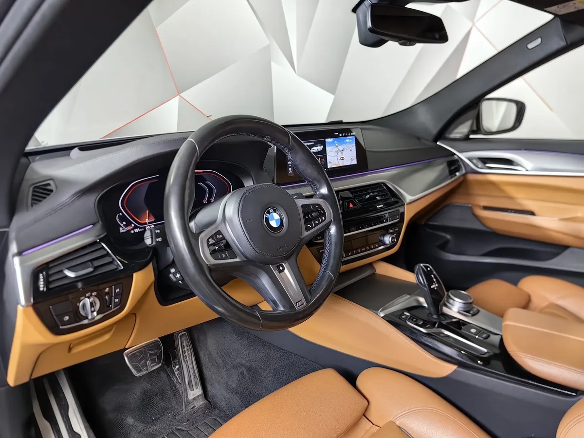 BMW 6 серия 620d xDrive Steptronic (190 л.с.) M Sport Plus Белый в АВИЛОН. Слайд №11