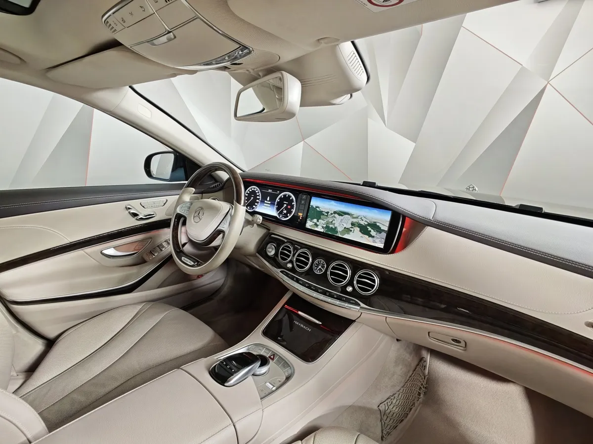 Mercedes-Benz S-Класс S 500 Maybach 9G-TRONIC (455 л.с.) Черный в АВИЛОН. Слайд №13