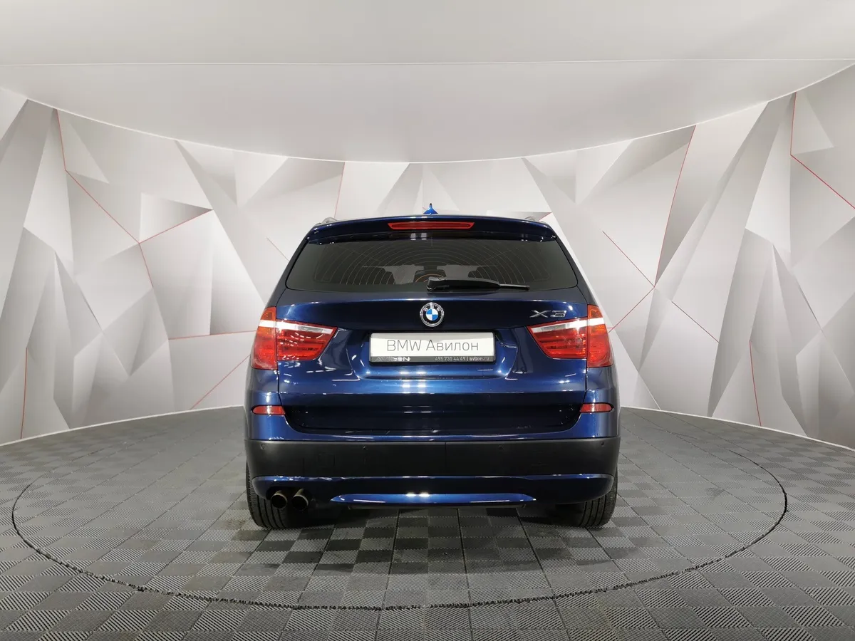 BMW X3 xDrive28i AT (245 л.с.) Синий в АВИЛОН. Слайд №4