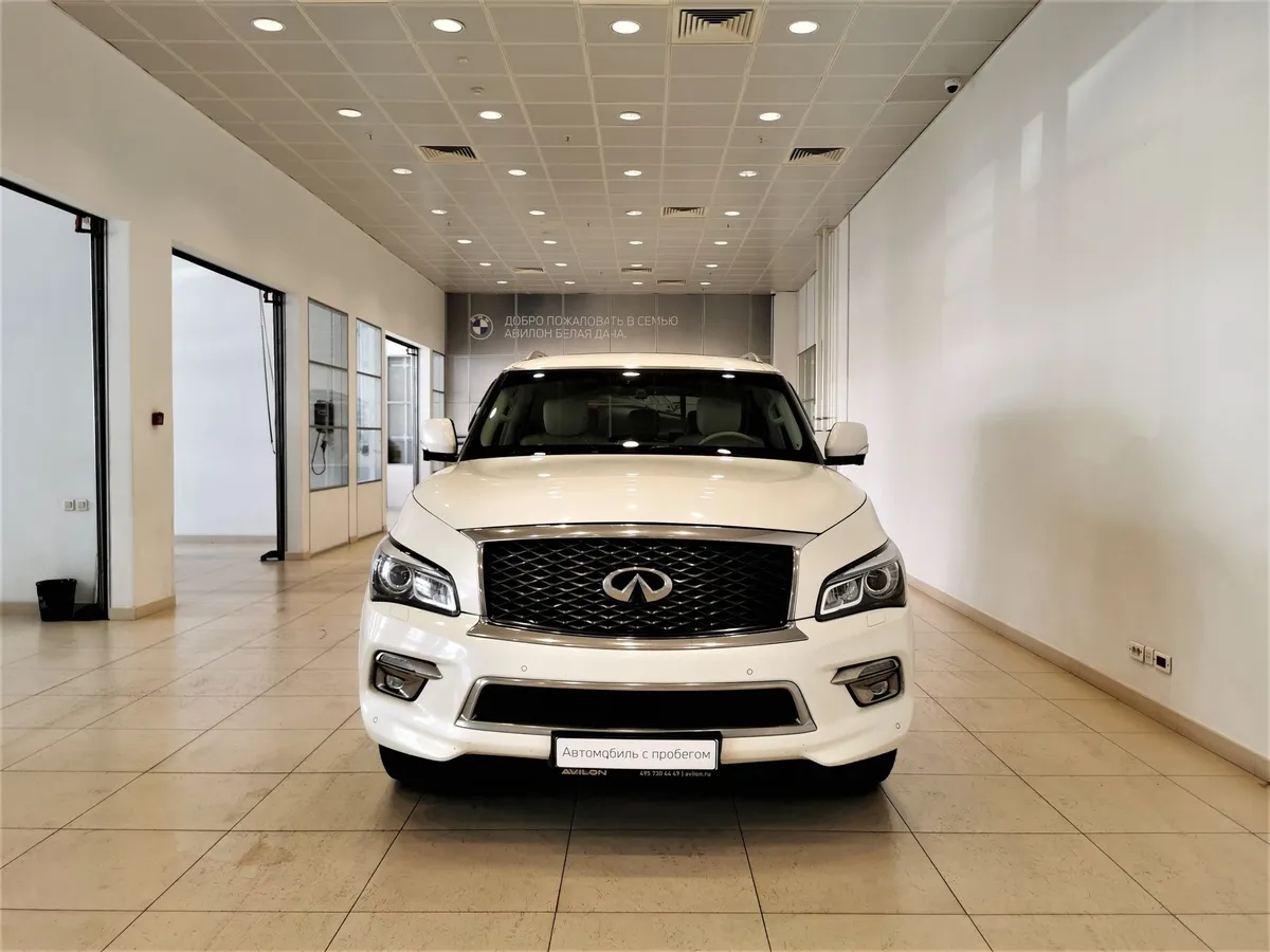 Infiniti QX80 5.6 АТ AWD (405 л.с.) Белый в АВИЛОН. Слайд №7