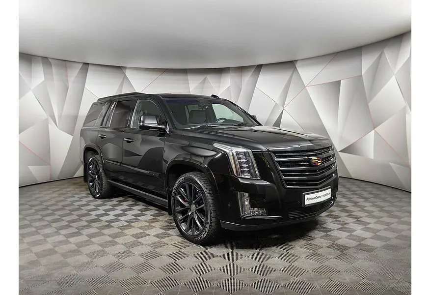 Cadillac Escalade 6.2 V8 AT AWD (420 л.с.) Sport Platinum Черный в АВИЛОН. Слайд №3