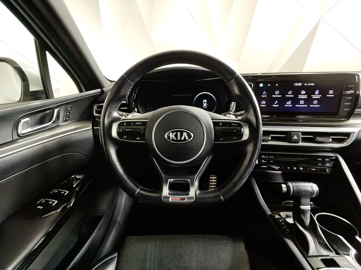 Kia K5 2.5 GDI AT 2WD (194 л.с.) GT Line Plus Белый в АВИЛОН. Слайд №20
