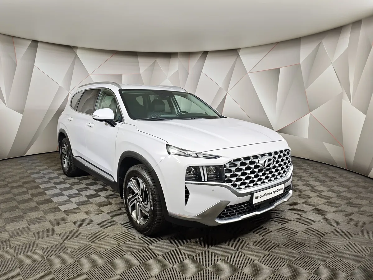 Hyundai Santa Fe 2.2 CRDi AWD 8AT (200 л.с.) Prestige Белый в АВИЛОН. Слайд №3