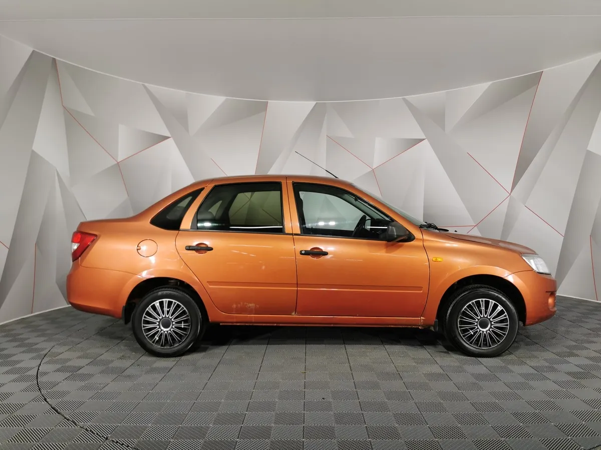ВАЗ (Lada) Granta 1.6 AT 16кл (98 л.с.) Оранжевый в АВИЛОН. Слайд №6