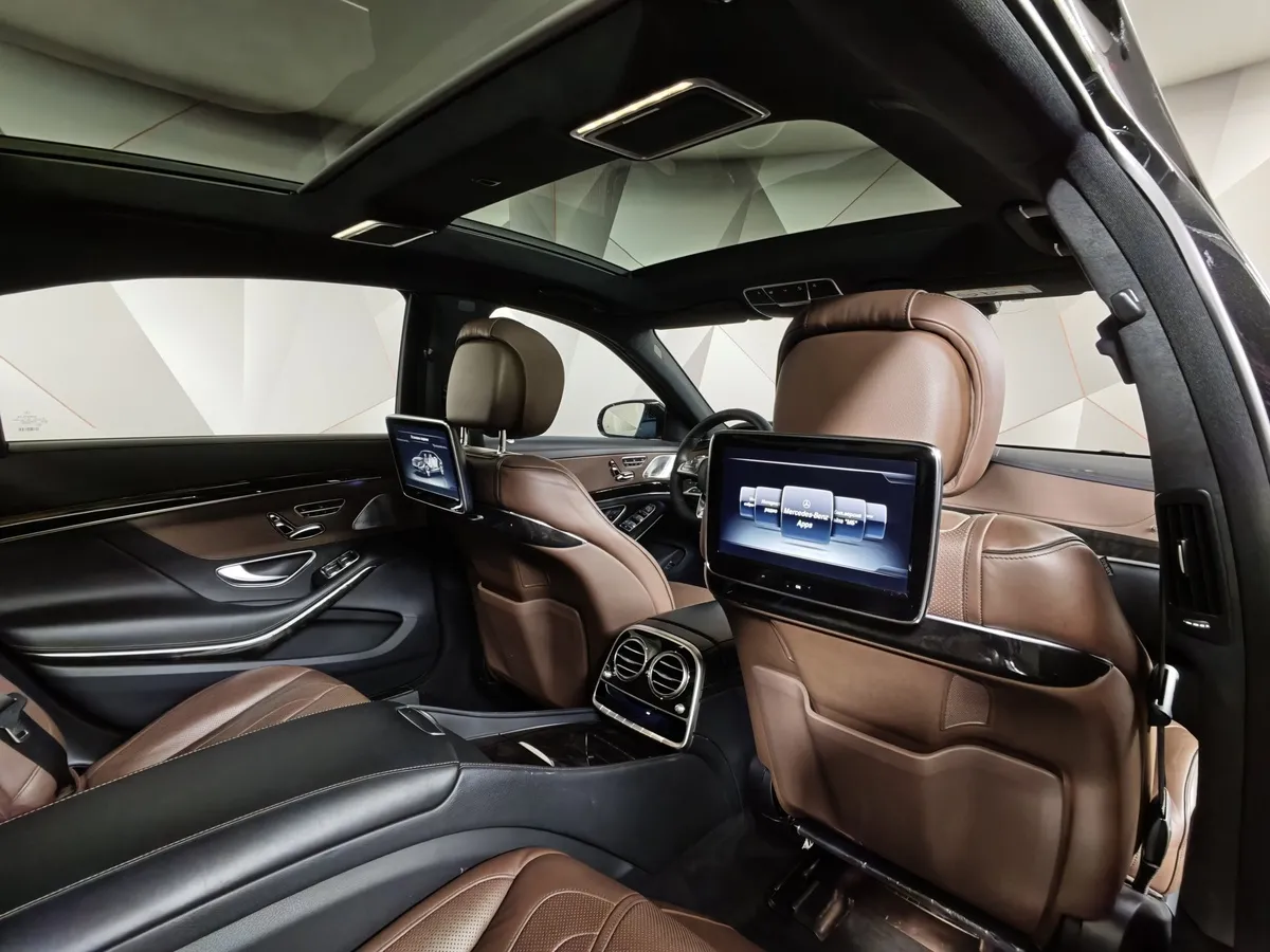 Mercedes-Benz S-Класс S 500 7G-Tronic Plus 4Matic длинная база (455 л.с.) Черный в АВИЛОН. Слайд №24