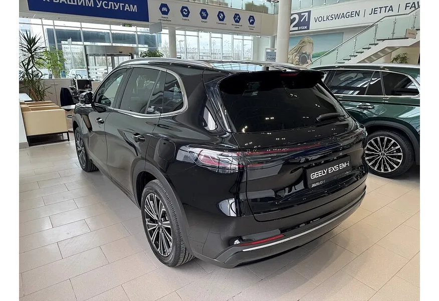 Geely EX5 EM-i 1.5 PHEV DHT FWD (218 л.с.) Max Черный в АВИЛОН. Слайд №5