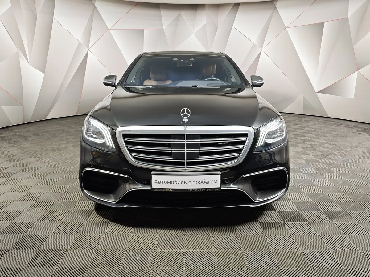 Mercedes-Benz S-Класс S 63 AMG 4Matic Speedshift Plus 7G-Tronic длинная база (585 л.с.) Черный в АВИЛОН. Слайд №7