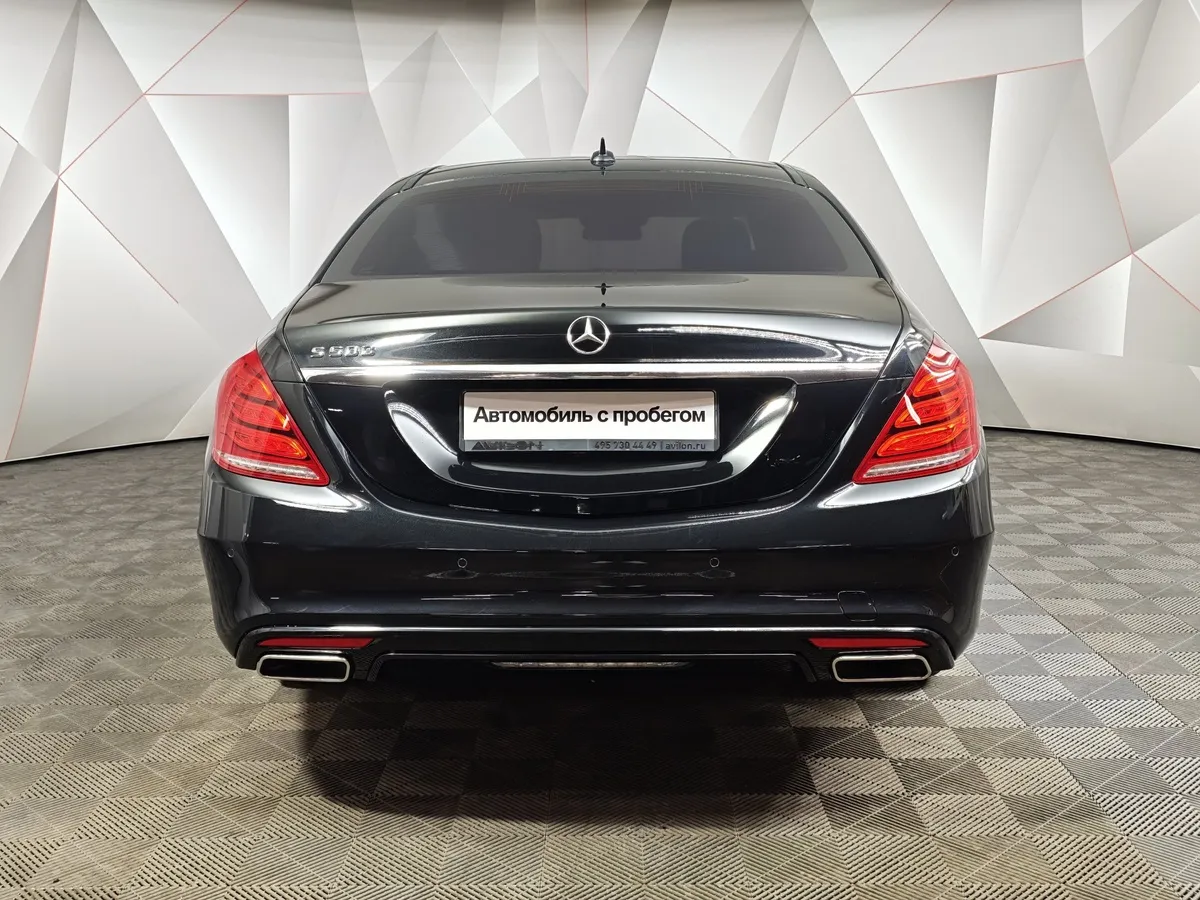 Mercedes-Benz S-Класс S 500 7G-Tronic Plus 4Matic длинная база (455 л.с.) Черный в АВИЛОН. Слайд №8