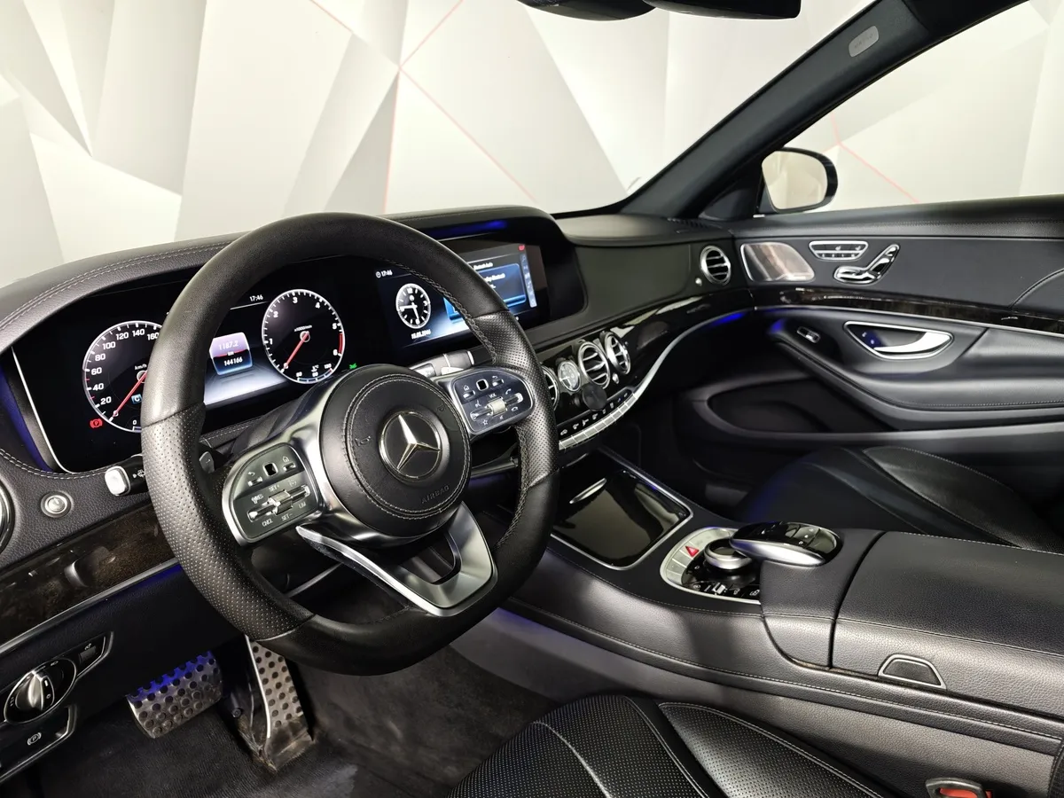 Mercedes-Benz S-Класс S 350 d 9G-Tronic 4Matic длинная база (249 л.с.) Черный в АВИЛОН. Слайд №19