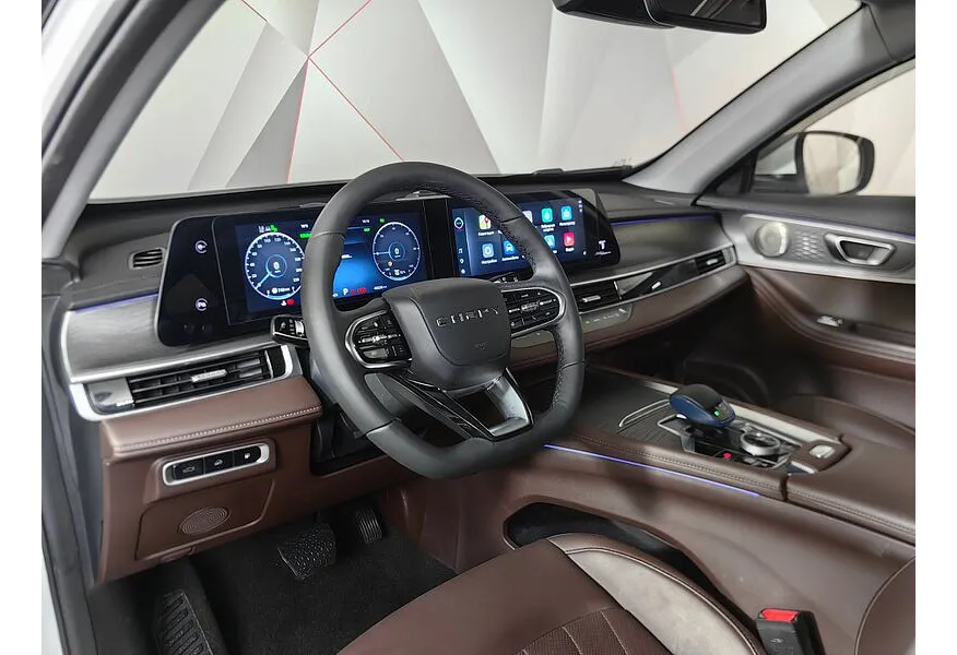 Chery Tiggo 8 Pro Hybrid 1.5T DHT 2WD (235 л.с.) Ultimate Белый в АВИЛОН. Слайд №18