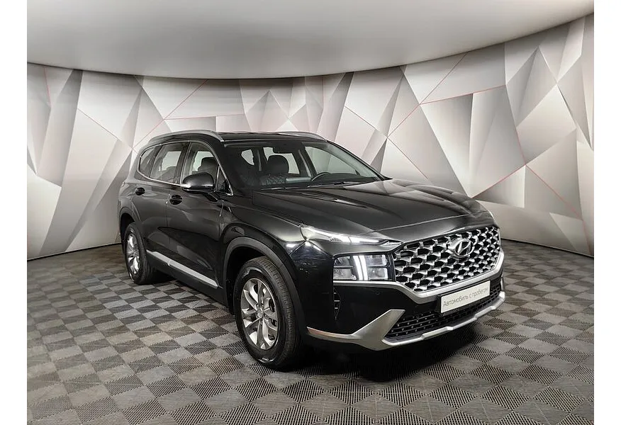 Hyundai Santa Fe 2.2 CRDi AWD 8AT (200 л.с.) Lifestyle Черный в АВИЛОН. Слайд №3