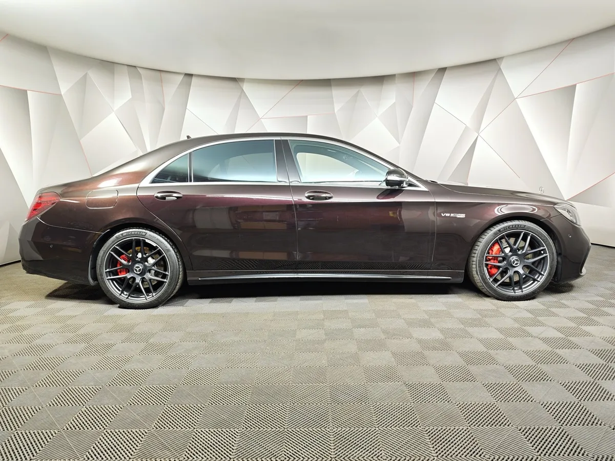 Mercedes-Benz S-Класс S 63 AMG 4Matic Speedshift Plus 7G-Tronic длинная база (585 л.с.) Черный в АВИЛОН. Слайд №6