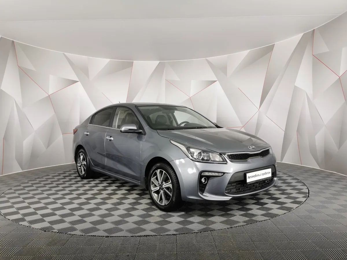 Kia Rio 1.6 AT (123 л.с.) Premium Серый в АВИЛОН. Слайд №3