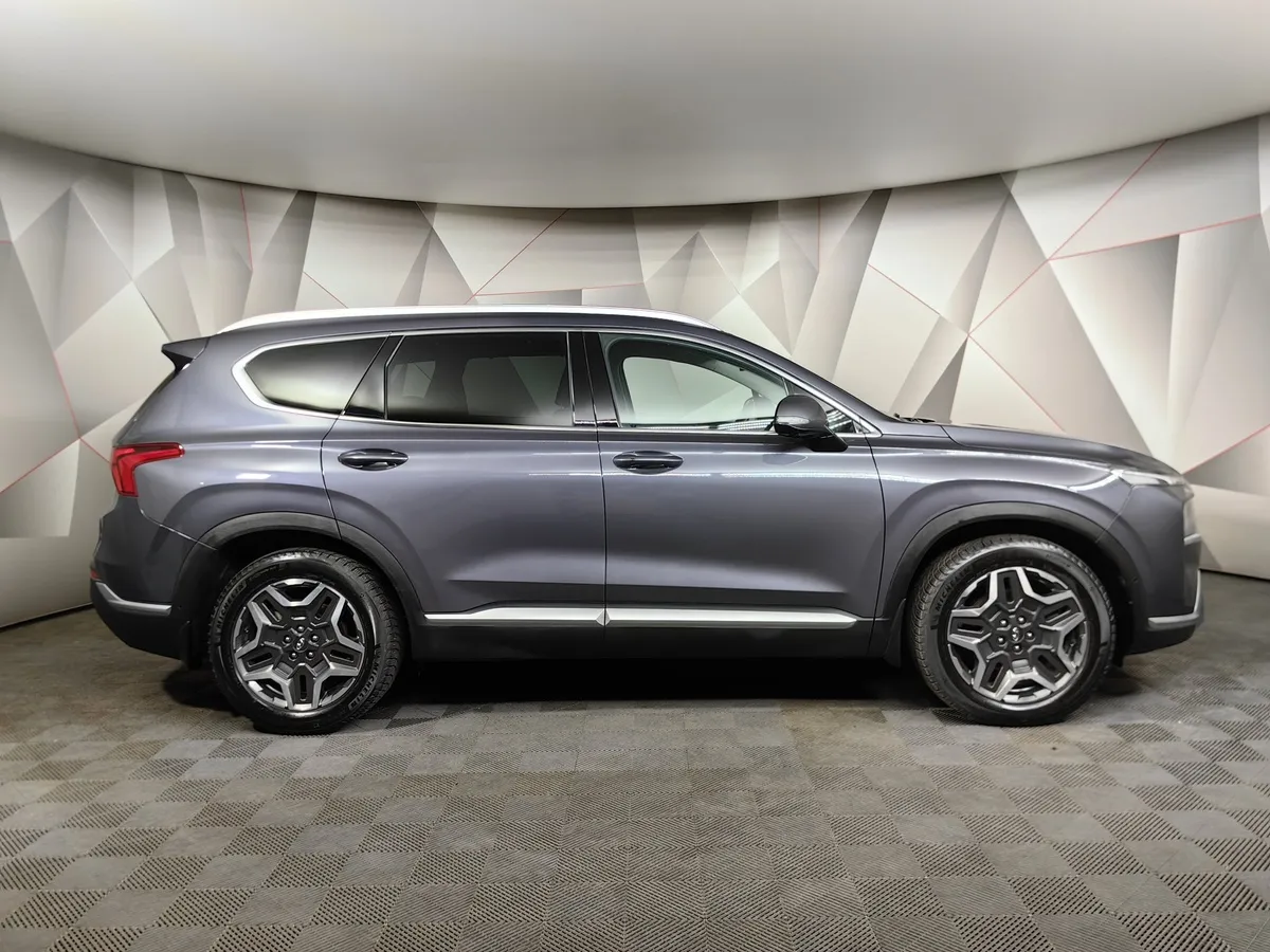 Hyundai Santa Fe 2.2 CRDi AWD 8AT (200 л.с.) High-Tech Синий в АВИЛОН. Слайд №6
