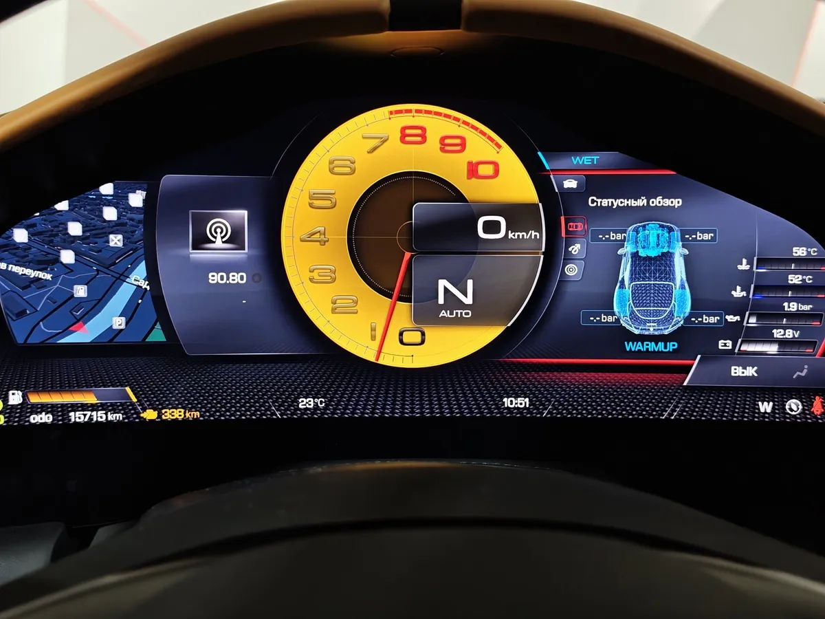 Ferrari Roma 3.9 AMT (620 л.с.) Черный в АВИЛОН. Слайд №37
