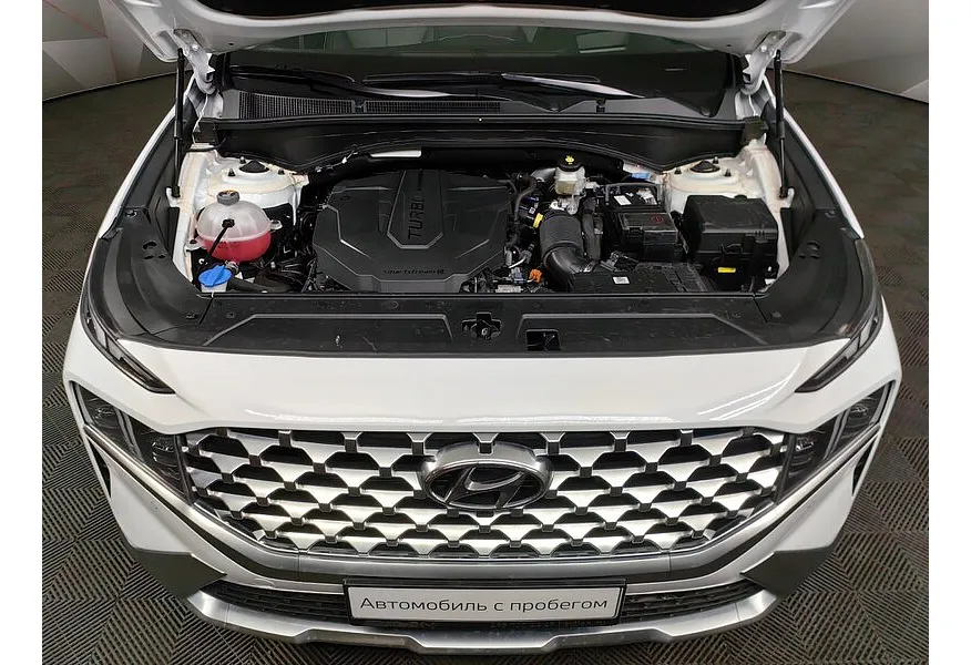 Hyundai Santa Fe 2.2 CRDi AWD 8AT (200 л.с.) High-Tech Белый в АВИЛОН. Слайд №11