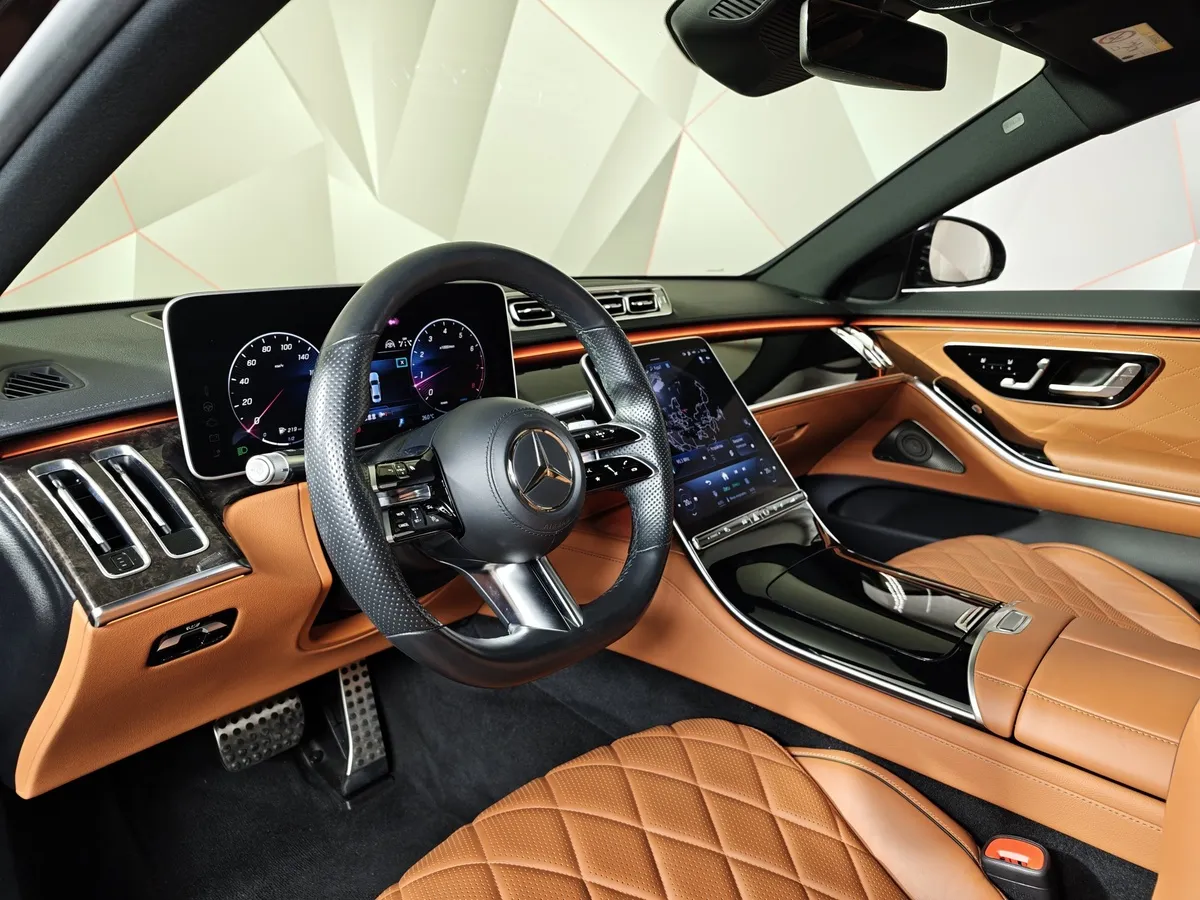 Mercedes-Benz S-Класс Long 500 4MATIC (449 л.с.) Черный в АВИЛОН. Слайд №19