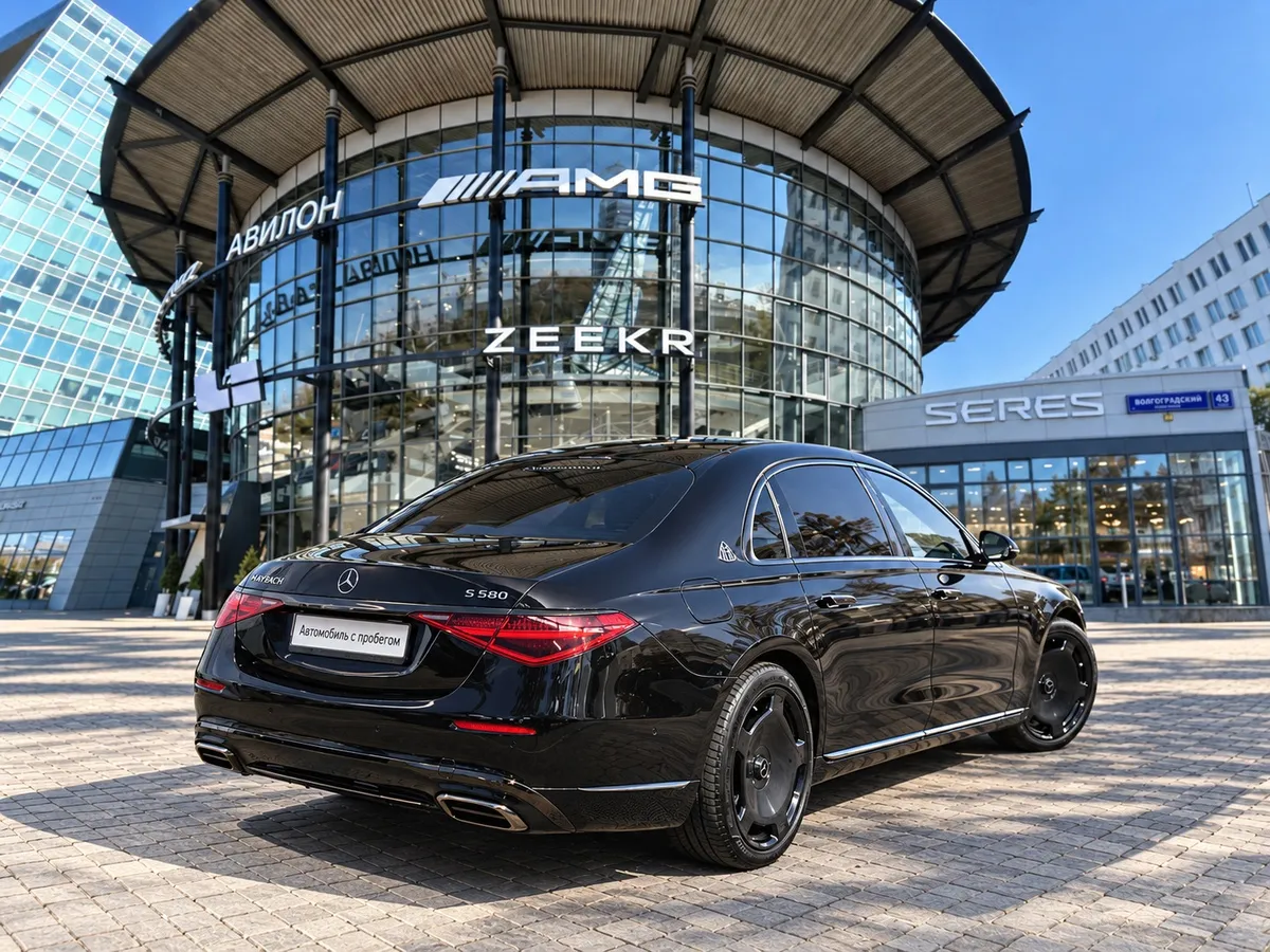 Mercedes-Benz S-Класс Maybach S 580 9G-Tronic 4Matic (503 л.с.) Night Series Черный в АВИЛОН. Слайд №5