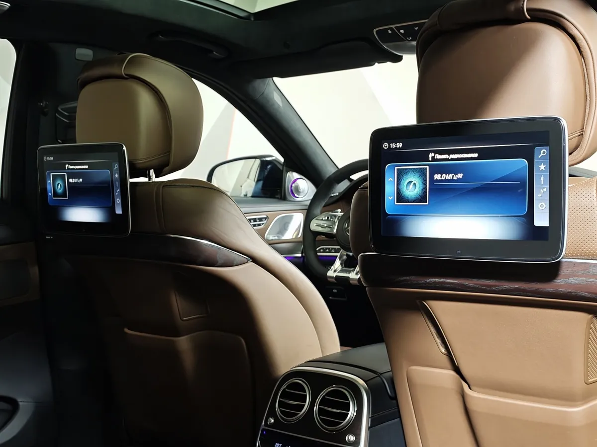 Mercedes-Benz S-Класс S 63 AMG 4Matic Speedshift Plus 7G-Tronic длинная база (585 л.с.) Черный в АВИЛОН. Слайд №27
