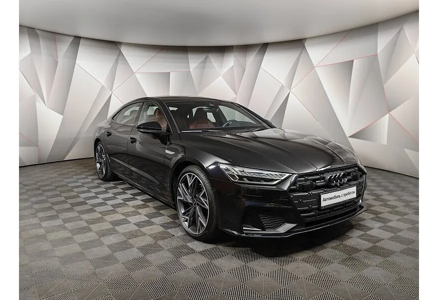 Audi A7 45 TFSI quattro S tronic (245 л.с.) S-line Black Samurai Черный в АВИЛОН. Слайд №3