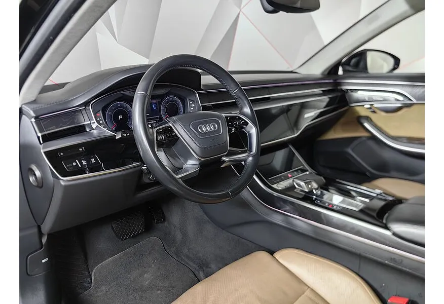 Audi A8 3.0 TFSI L tiptronic quattro (340 л.с.) Черный в АВИЛОН. Слайд №19