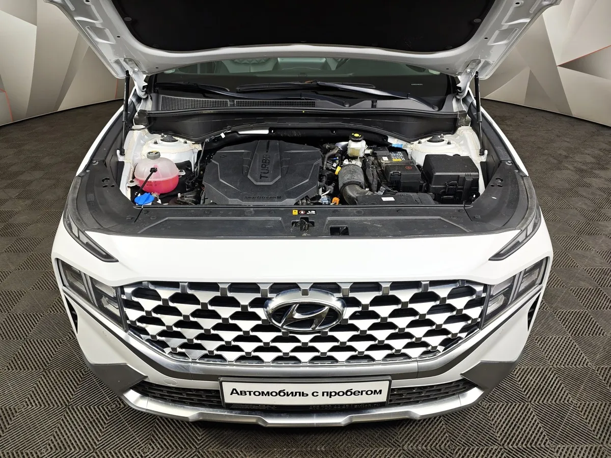 Hyundai Santa Fe 2.2 CRDi AWD 8AT (200 л.с.) Lifestyle Белый в АВИЛОН. Слайд №11
