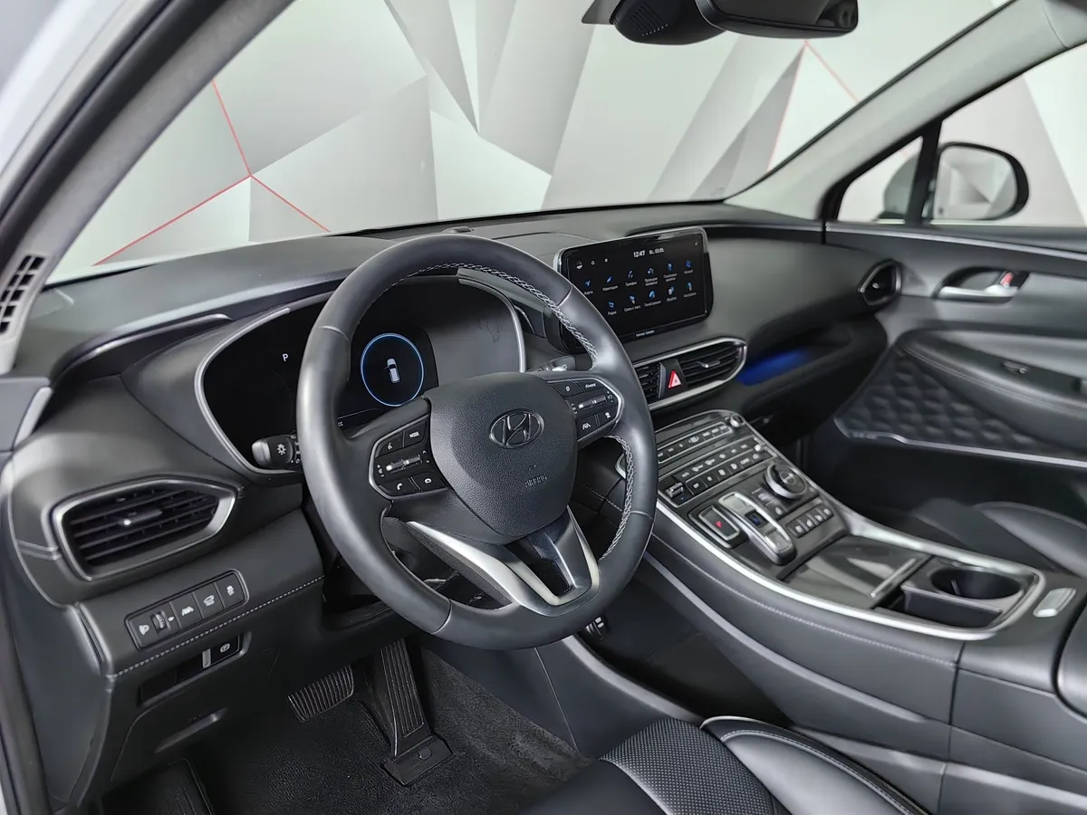 Hyundai Santa Fe 2.2 CRDi AWD 8AT (200 л.с.) High-Tech Белый в АВИЛОН. Слайд №19