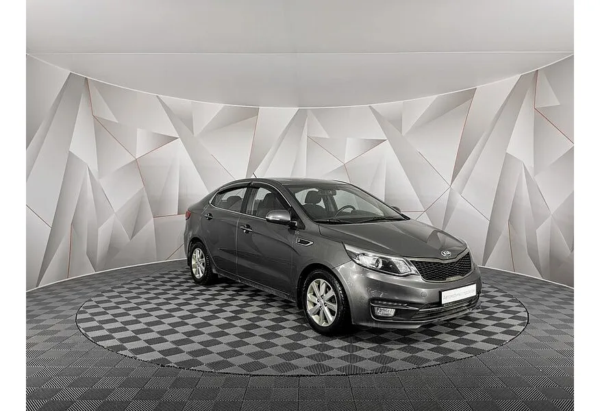 Kia Rio 1.6 AT (123 л.с.) Серый в АВИЛОН. Слайд №3