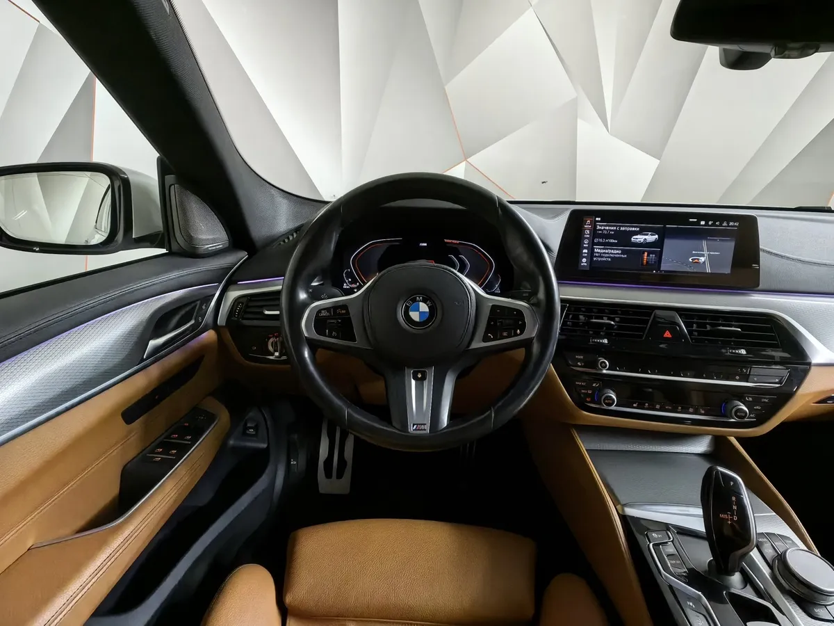 BMW 6 серия 620d xDrive Steptronic (190 л.с.) M Sport Plus Белый в АВИЛОН. Слайд №14