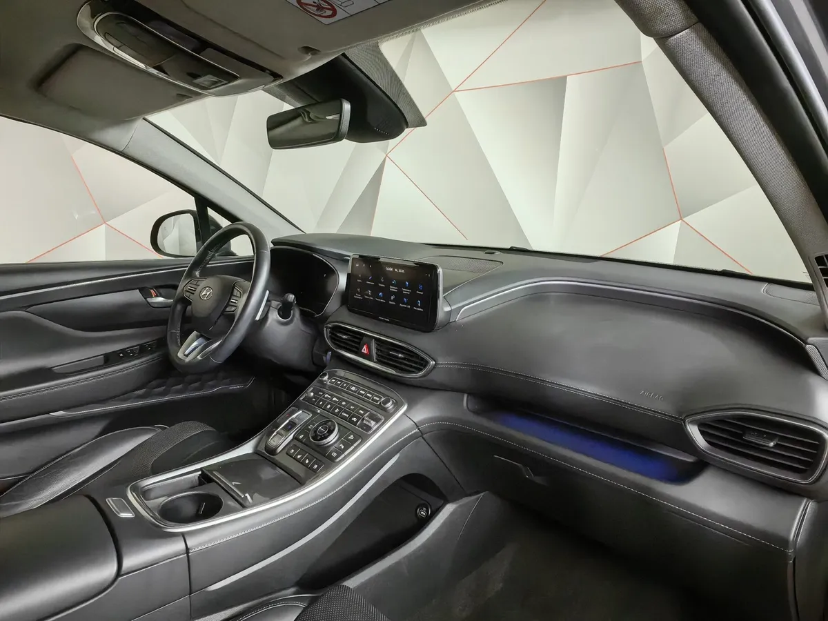 Hyundai Santa Fe 2.2 CRDi AWD 8AT (200 л.с.) High-Tech Синий в АВИЛОН. Слайд №13