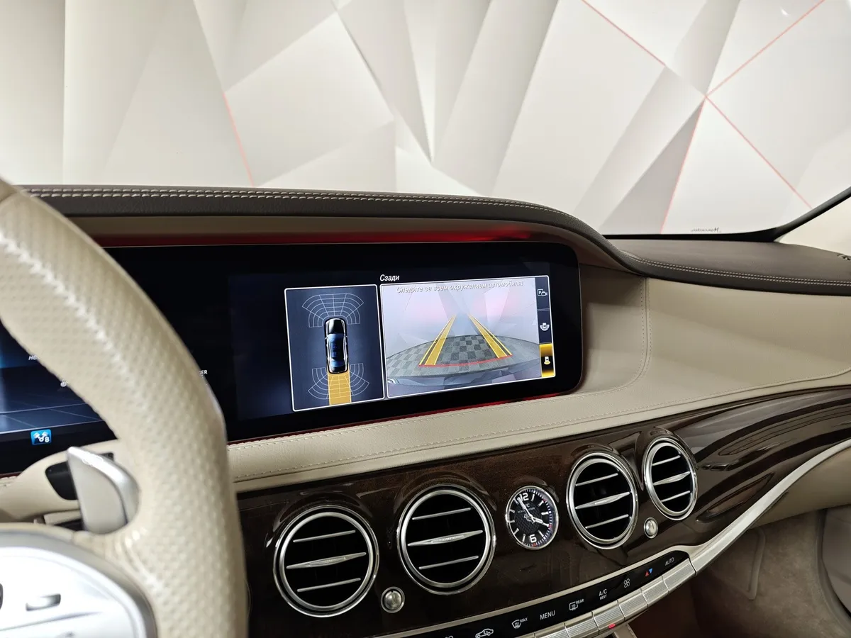Mercedes-Benz S-Класс S 63 AMG 9G-Tronic 4Matic+ длинная база (612 л.с.) Черный в АВИЛОН. Слайд №28