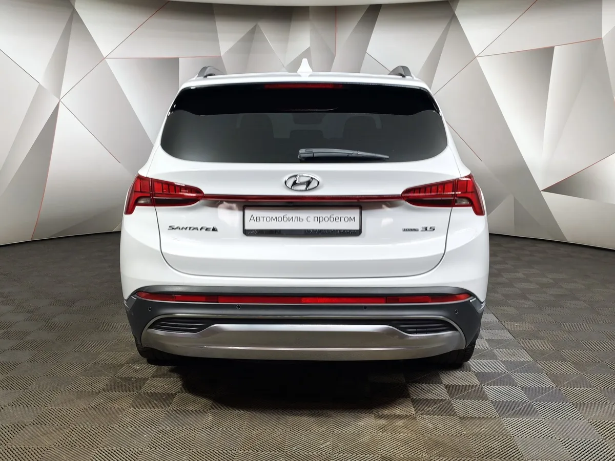 Hyundai Santa Fe 3.5 AWD 8AT (249 л.с.) High-Tech Exclusive Белый в АВИЛОН. Слайд №8