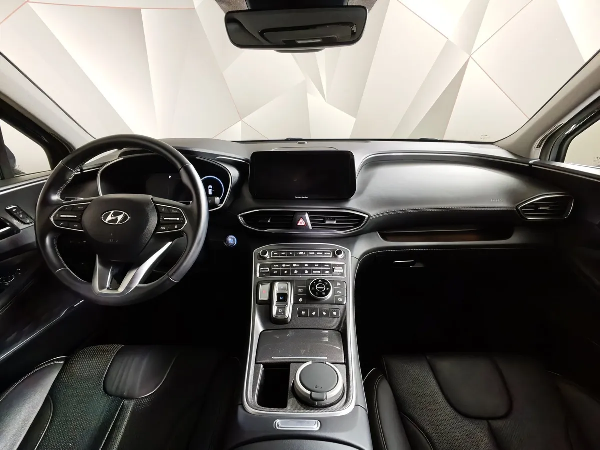 Hyundai Santa Fe 2.2 CRDi AWD 8AT (200 л.с.) High-Tech Синий в АВИЛОН. Слайд №14