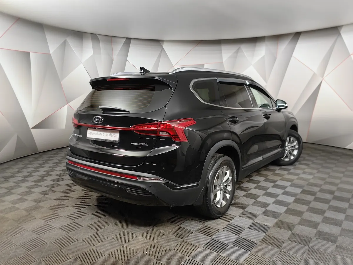 Hyundai Santa Fe 2.2 CRDi AWD 8AT (200 л.с.) Lifestyle Черный в АВИЛОН. Слайд №2
