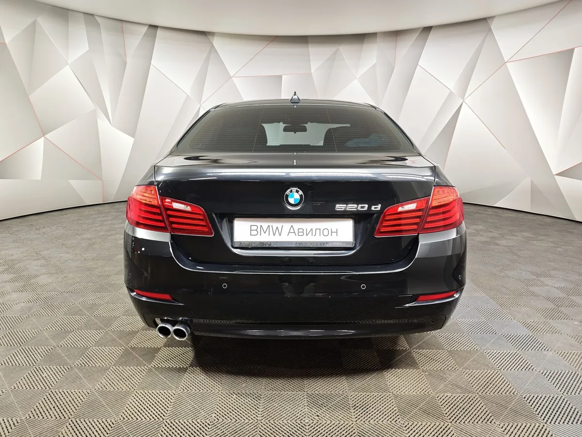BMW 5 серия 520d Steptronic (190 л.с.) Черный в АВИЛОН. Слайд №4