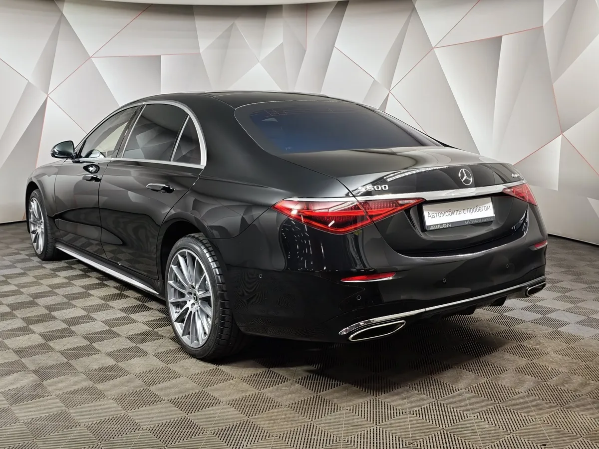 Mercedes-Benz S-Класс Long 500 4MATIC (449 л.с.) Черный в АВИЛОН. Слайд №4