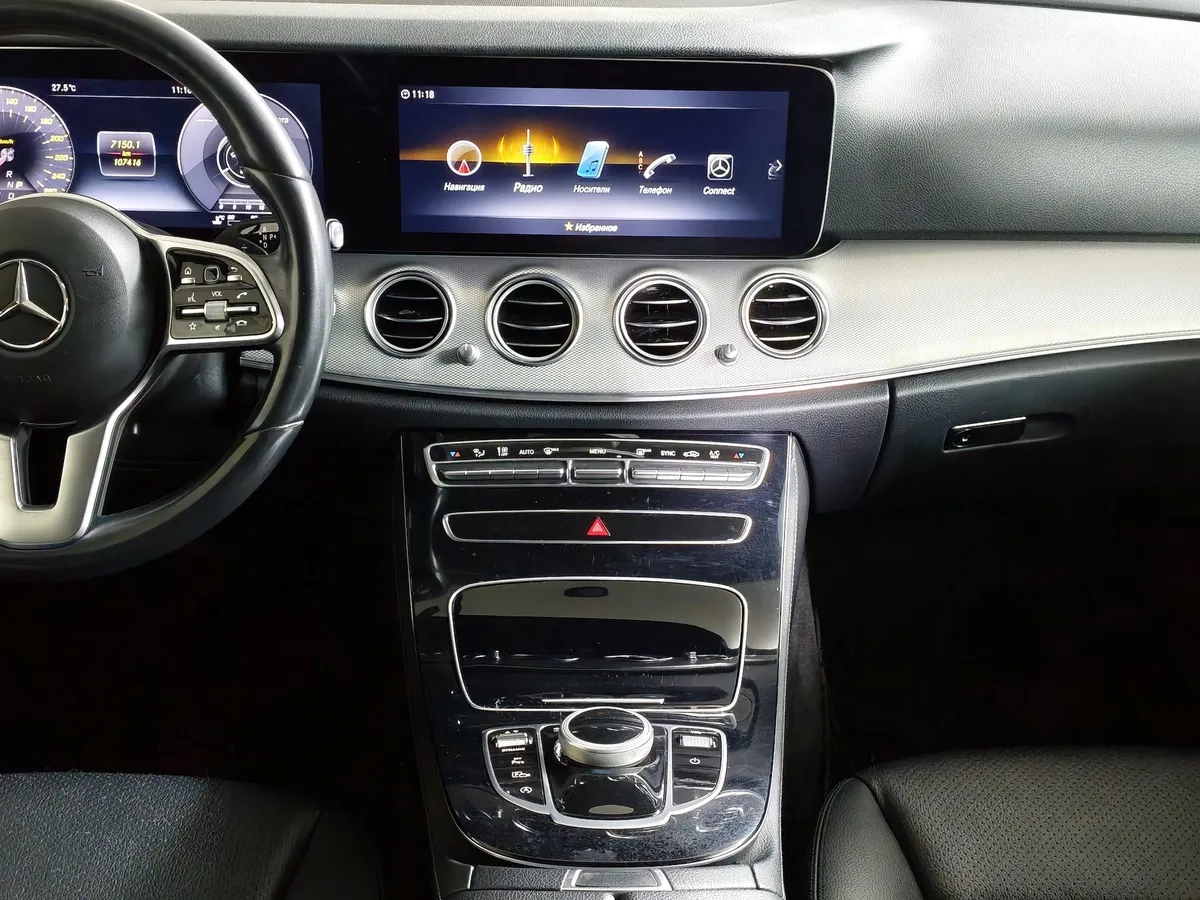 Mercedes-Benz E-Класс E 200 4MATIC 9G-TRONIC (184 л.с.) Premium Черный в АВИЛОН. Слайд №15
