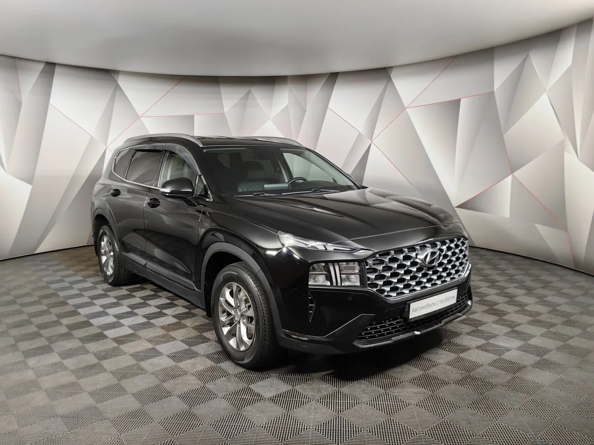 Hyundai Santa Fe 2.2 CRDi AWD 8AT (200 л.с.) Lifestyle Черный в АВИЛОН. Слайд №3
