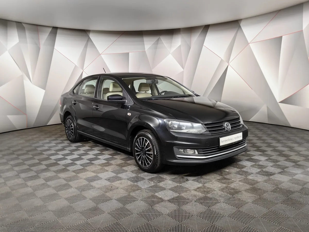 Volkswagen Polo 1.6 MPI AT (110 л.с.) Exclusive Черный в АВИЛОН. Слайд №3