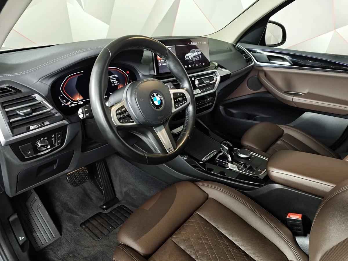 BMW X3 xDrive20i AT (184 л.с.) Черный в АВИЛОН. Слайд №12