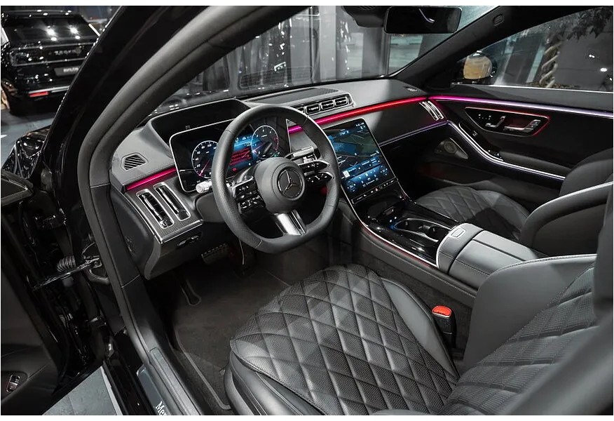 Mercedes-Benz S-Класс S 450 d 9G-TRONIC 4MATIC (330 л.с.) Черный в АВИЛОН. Слайд №9