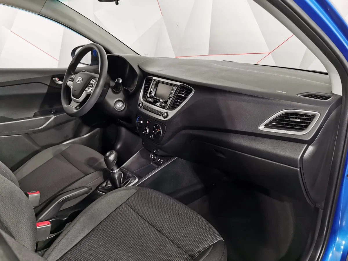Hyundai Solaris 1.6 MT (123 л.с.) Active Plus Синий в АВИЛОН. Слайд №12