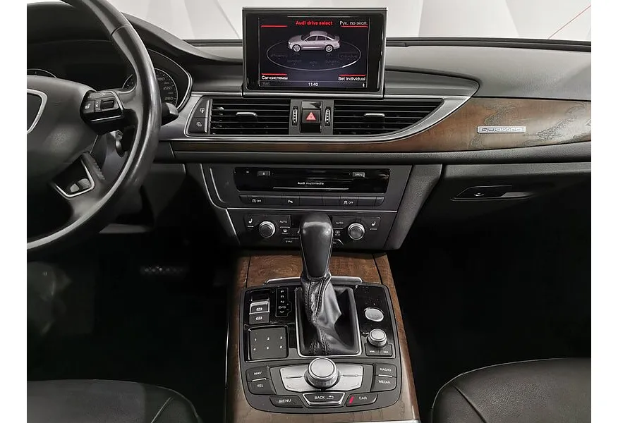 Audi A6 2.0 TFSI S tronic quattro (249 л.с.) Черный в АВИЛОН. Слайд №15