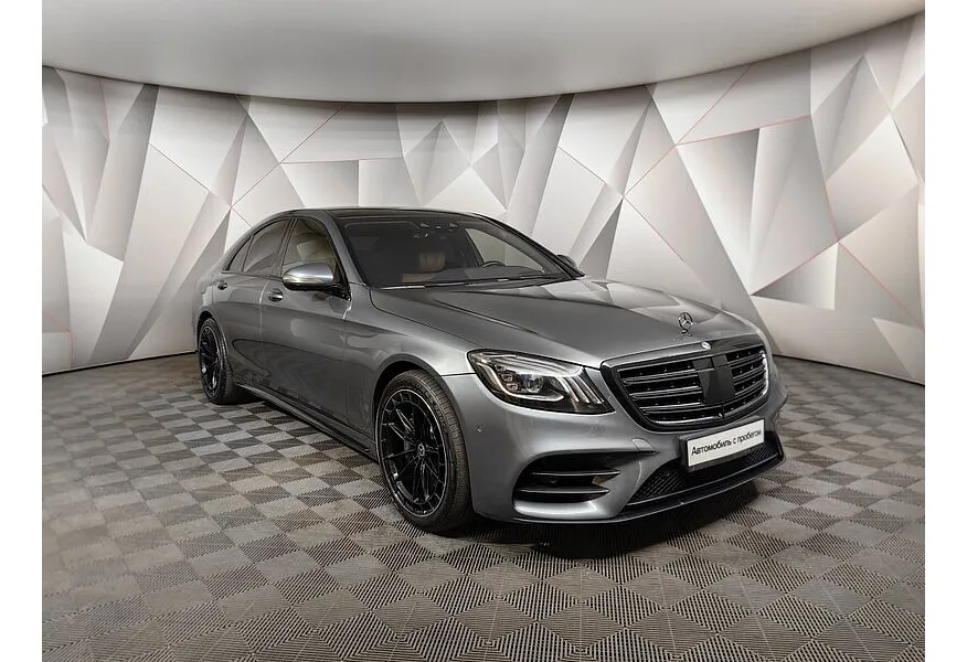 Mercedes-Benz S-Класс S 350 d 9G-Tronic 4Matic длинная база (249 л.с.) Серый в АВИЛОН. Слайд №3