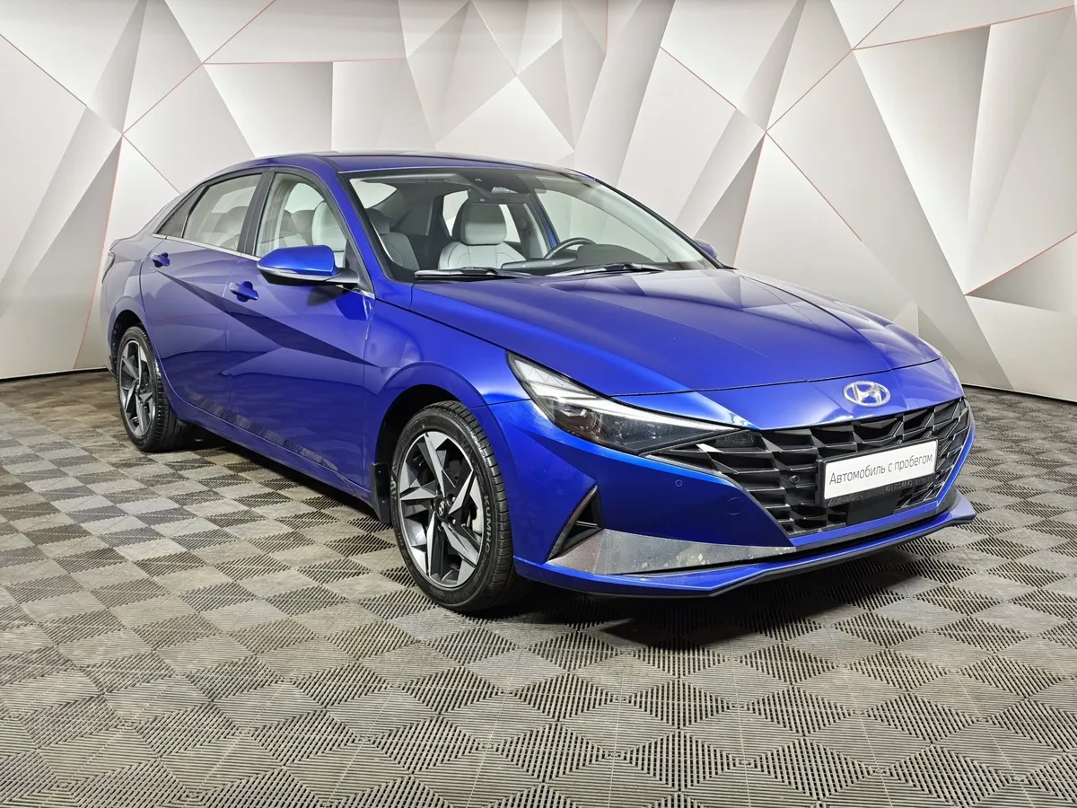 Hyundai Elantra 1.6 AT (128 л.с.) Prestige Синий в АВИЛОН. Слайд №3