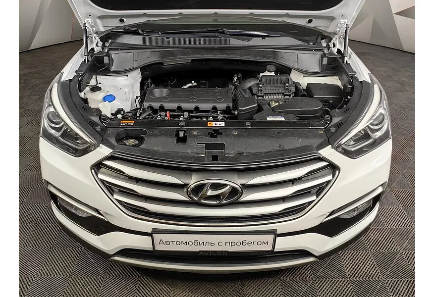 Hyundai Santa Fe 2.4 AT AWD (171 л.с.) Dynamic Белый в АВИЛОН. Слайд №11