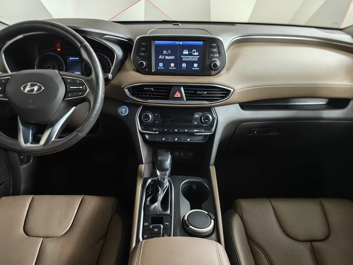 Hyundai Santa Fe 2.4 (188 л.с.) - 6AT Lifestyle Синий в АВИЛОН. Слайд №14